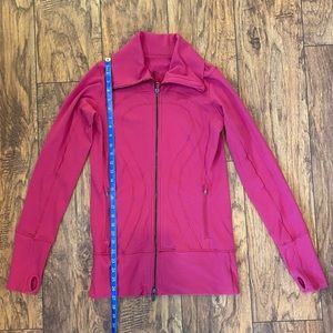 Lululemon Pink Long Zip Up Jacket